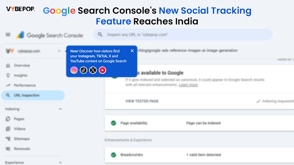 Google Search Console's New Social Tracking Feature Starts Appearing for Users in India
