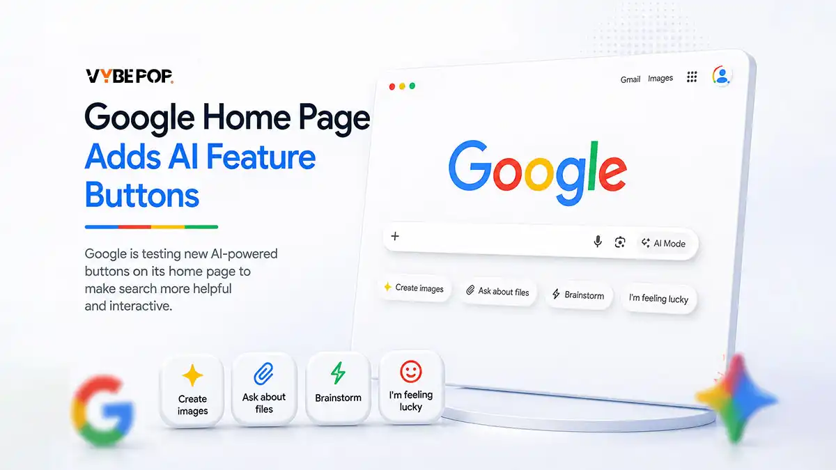 Google Tests New Home Page Buttons for AI Search Features
