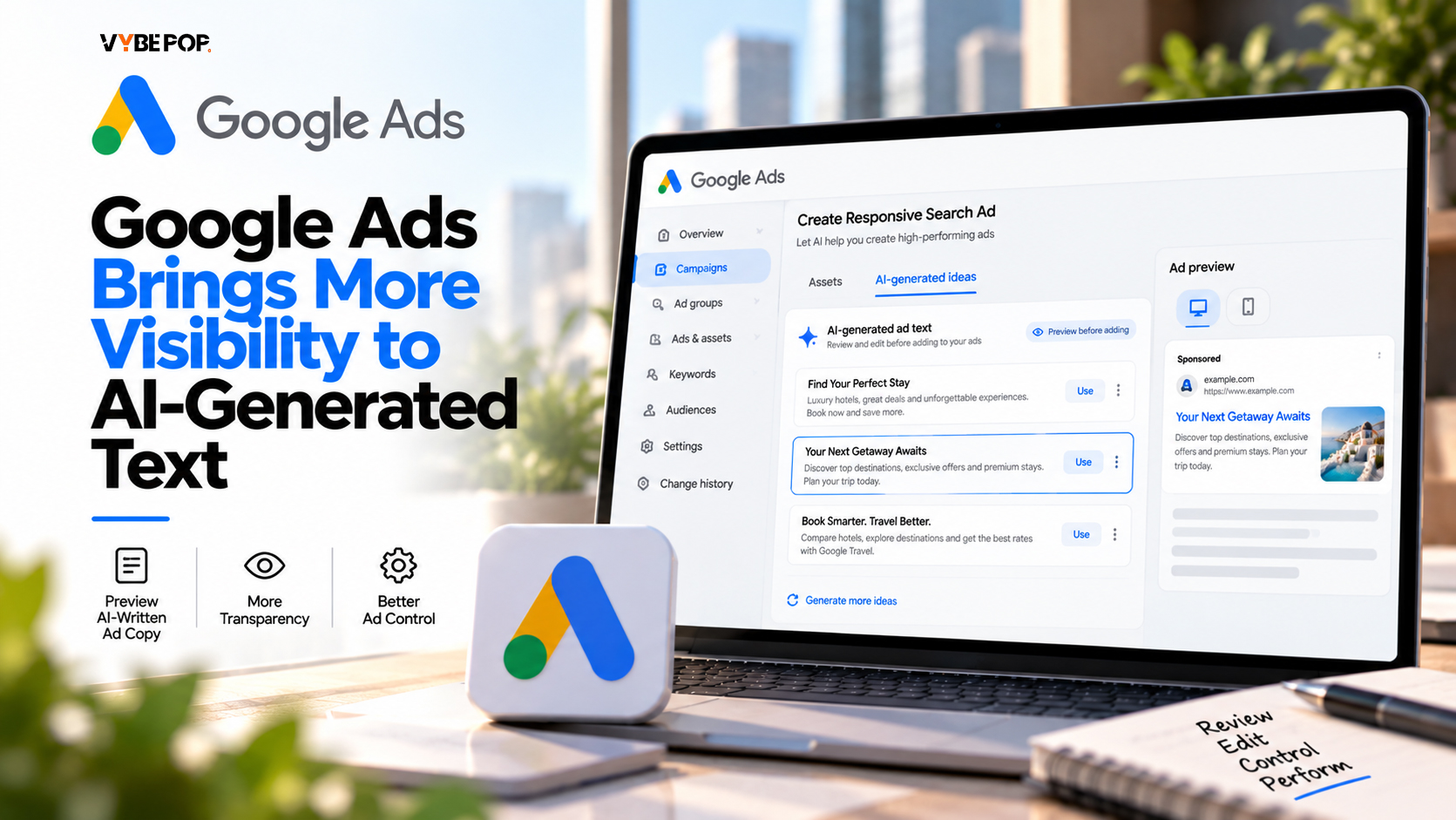 Google Ads Allows Advertisers to Check AI-Written Ad Copy in Advance