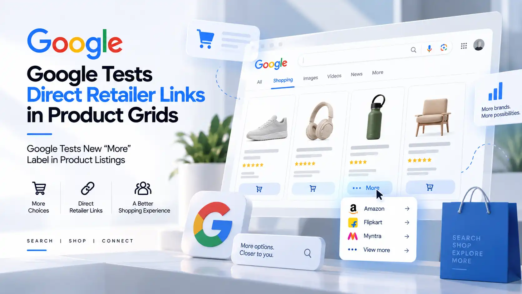 Google Tests New “More” Label in Product Listings